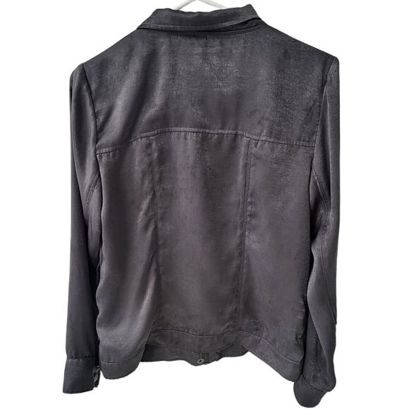 ASTARS Gray Shimmery Lightweight Utility Jacket - XS - Picture 2 of 4